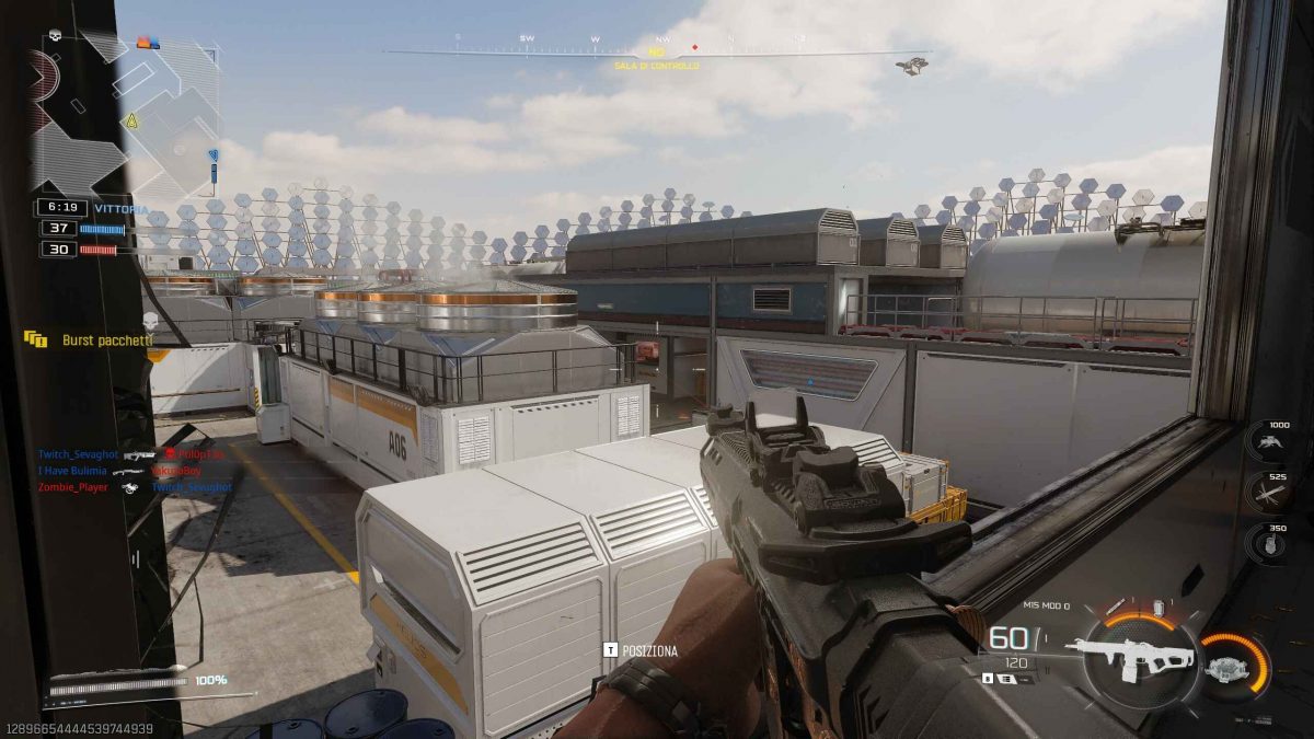 Una scena di una modalità multigiocatore di Black Ops 7