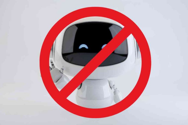 chatbot con segno stop