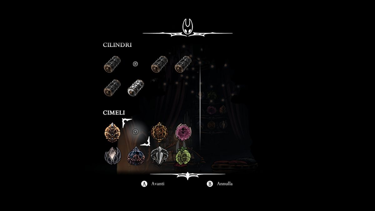 lista dei cimeli di hollow knight silksong