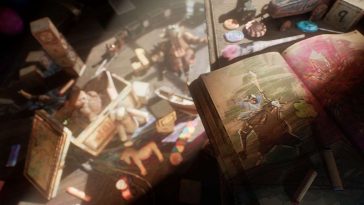 contenuti aggiuntivi clair obscur expedition 33 con libro che raffigura esquie ed altri elementi del gioco