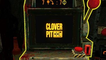 screenshot di clover pit con slot machine schermata iniziale di gioco