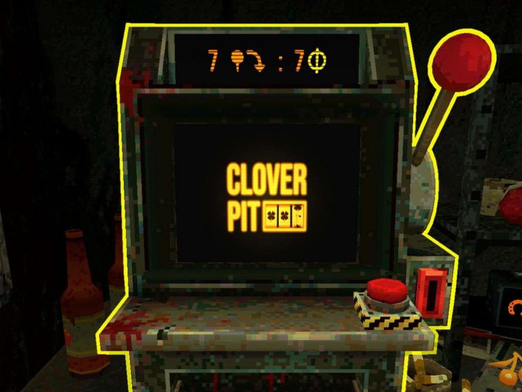 screenshot di clover pit con slot machine schermata iniziale di gioco