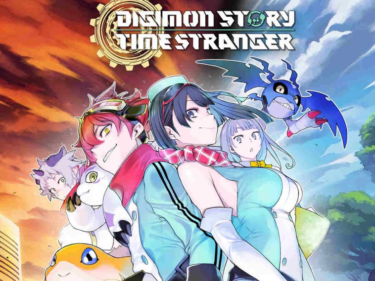 digimon story time stranger copertina logo e personaggi