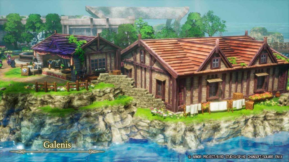 Città di Galenis in Dragon Quest I, rivisitata nei remake HD-2D