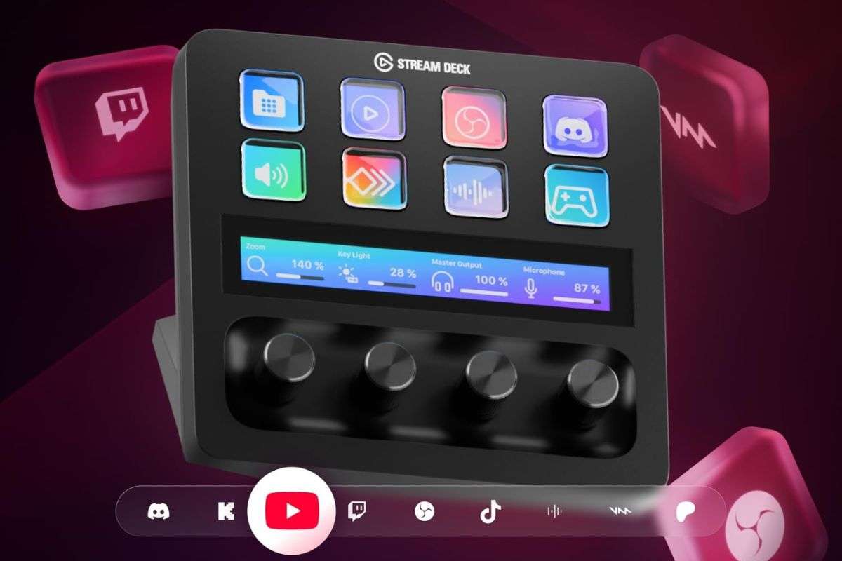 Elgato Stream Deck + con icone twitch youtube