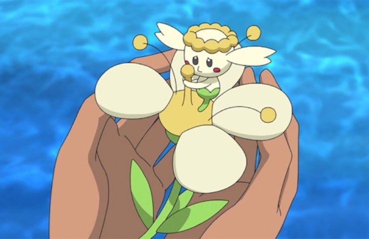 screenshot di flabebe dall'anime