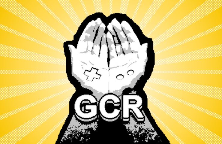 logo di gaming consumer rights su sfondo giallo con raggi bianchi