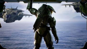 screenshot di halo campaing evolved con Master Chief di spalle