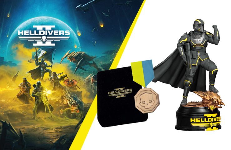 statuetta di helldivers 2 presente sul playstation gear store