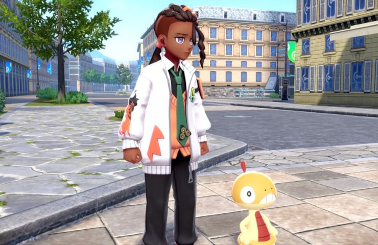 screenshot di leggende pokemon z-a con virgil e scraggy