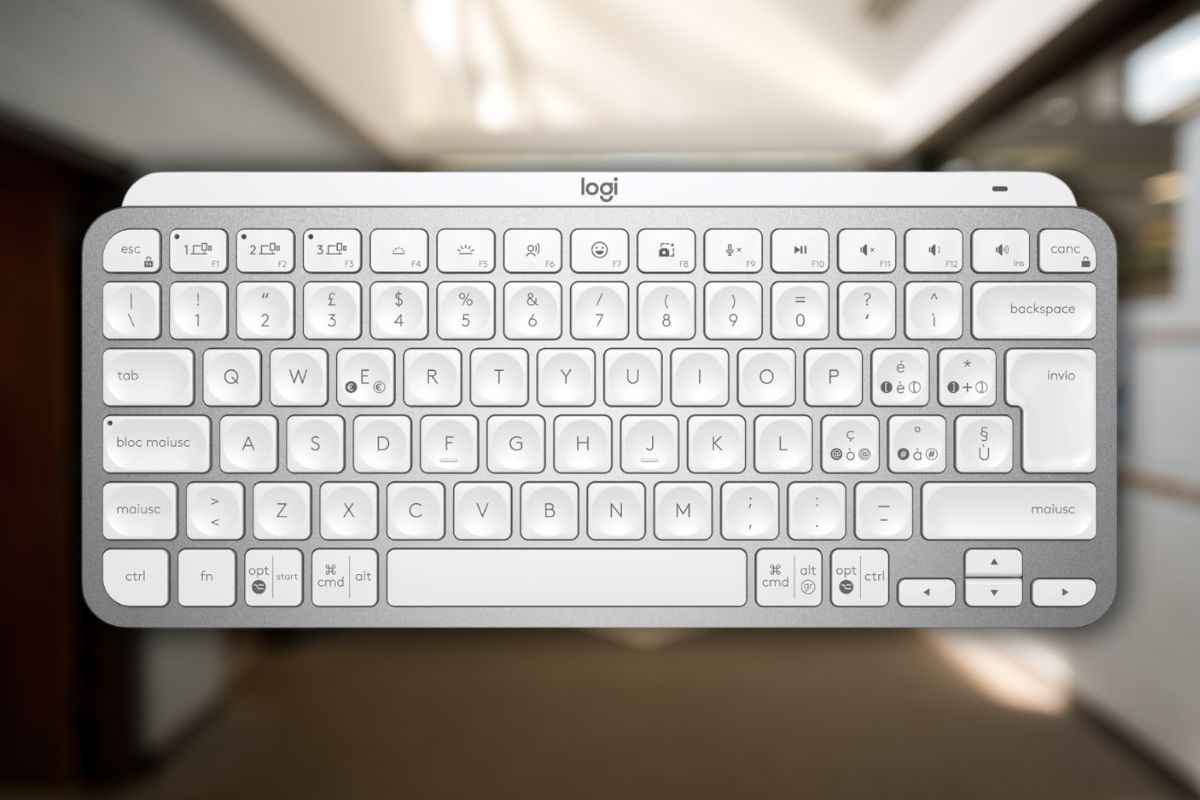 Logitech MX Keys Mini Tastiera Illuminata Wireless bianca