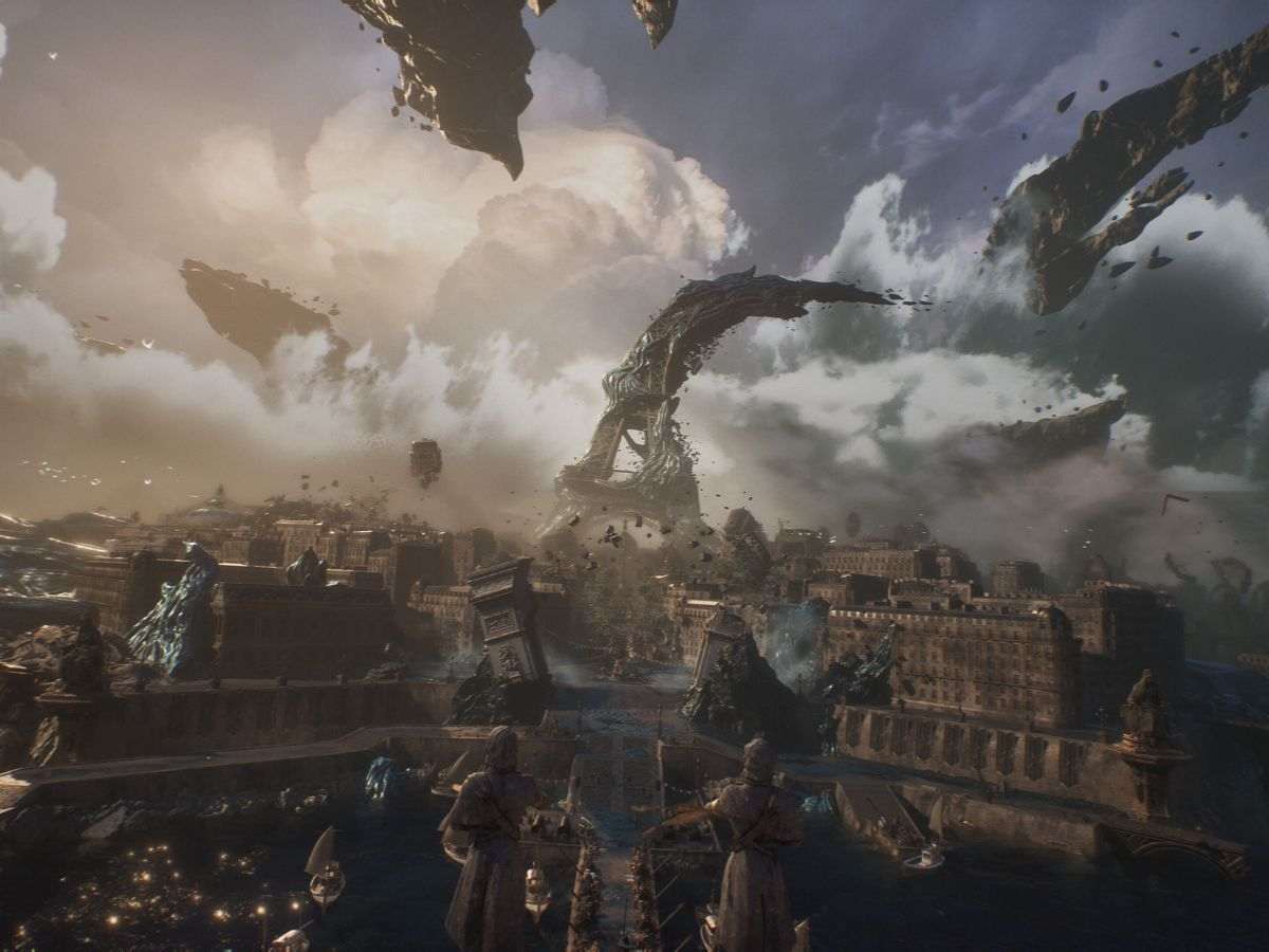 screenshot di clair obscur expedition 33 con Lumiere decaduta