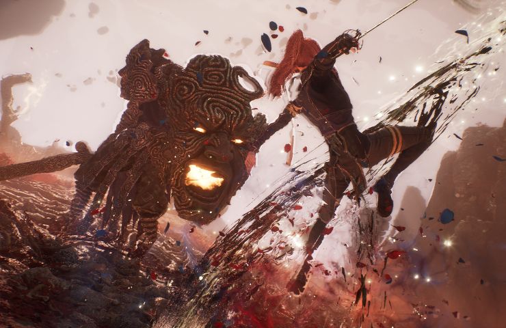 screenshot di clair obscur expedition 33 con maelle che attacca boss