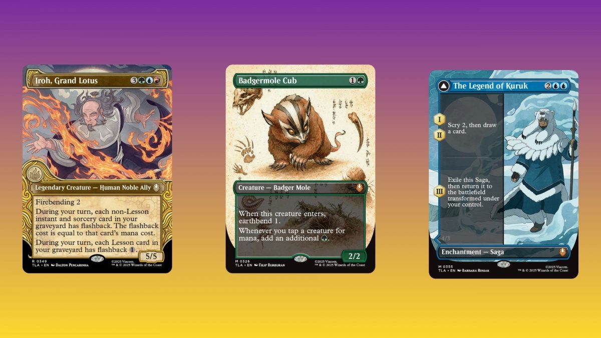 Tre carte speciali del set di Magic Avatar