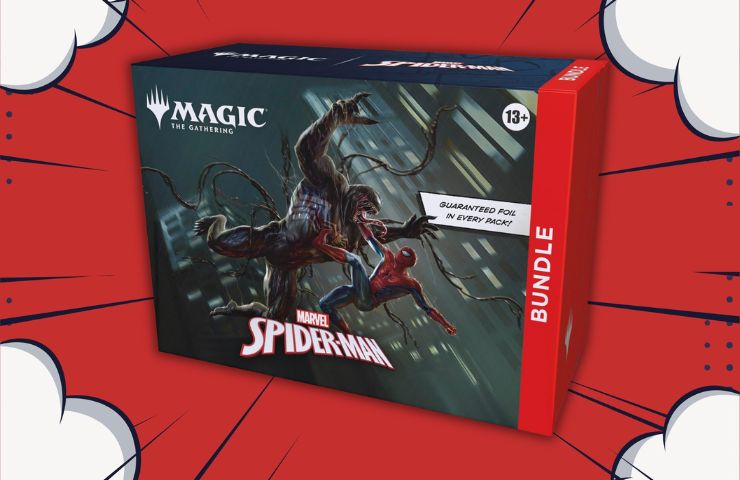 bundle con venom contro spider-man confezione magic x marvel spider-man