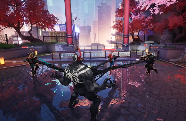 venom che attacca altri giocatori screenshot di marvel rivals