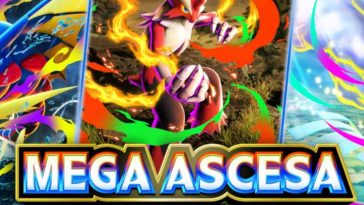 immagine di copertina nuovo set pokemon pocket mega ascesa con sfondo con mega blaziken