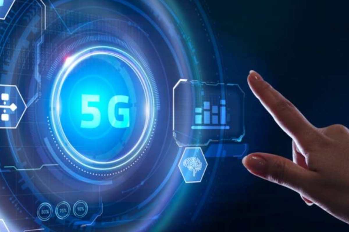 Illustrazione della tecnologia telefonica 5G