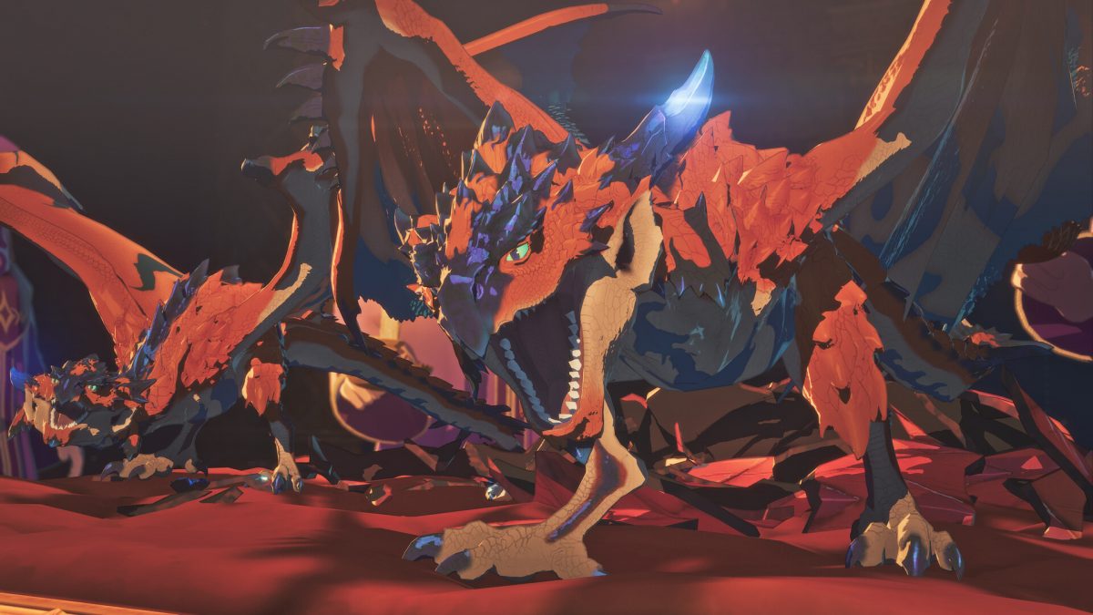 Due Rathalos molto dettagliati di Monster Hunter Stories 3 Twisted Reflection