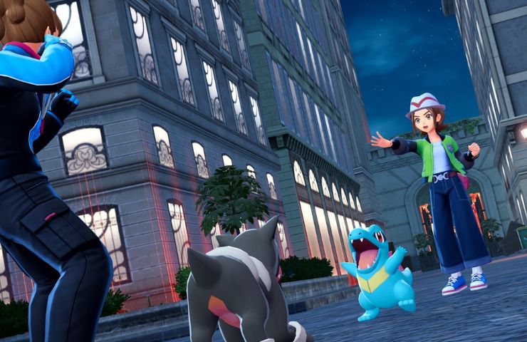 screenshot di leggende pokemon z-a con pokemon che combattono fra loro
