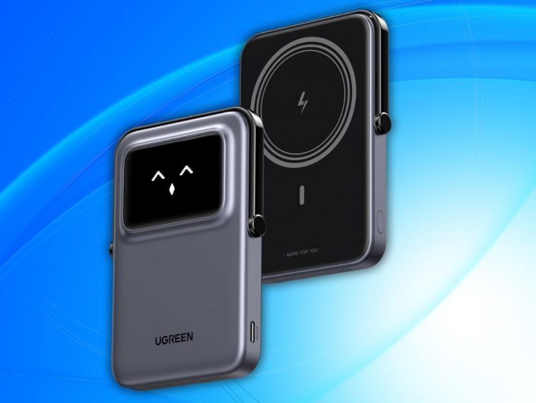 UGREEN Uno Power Bank Magnetico fronte retro