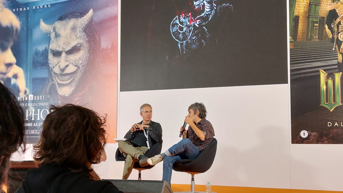 panel sui videogiochi indie con Diego Sacchetti (Morbidware) e Giuseppe Mancini (Yonder) 