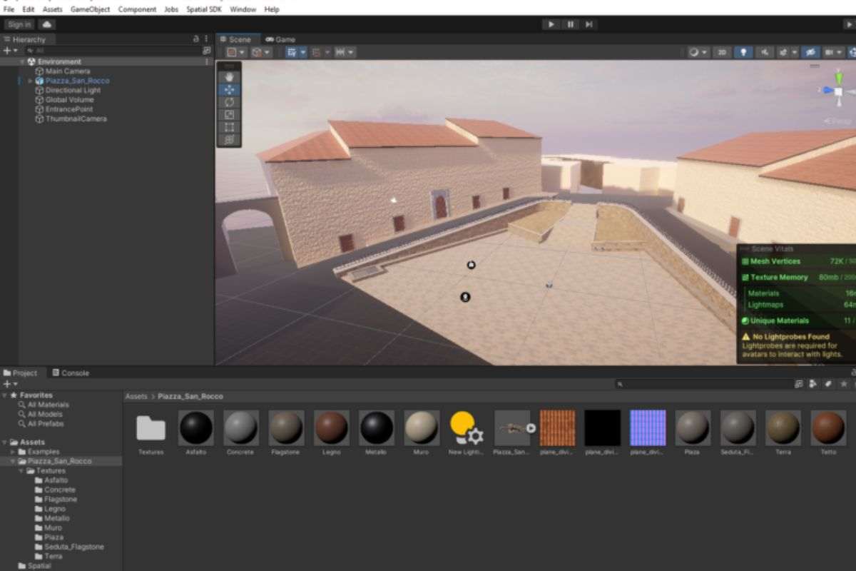 progetto digitale d sviluppo con Unity