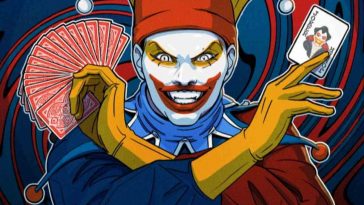 immagine chiave che mostra il pagliaccio di Balatro in vampire survivors