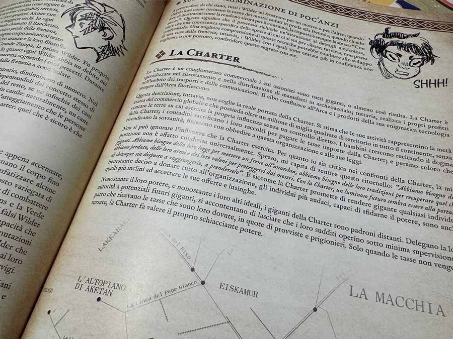 Paragrafo di ambientazione del GDR Wilderfeast