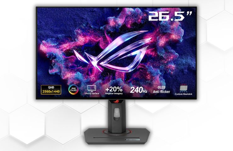 ASUS ROG Strix monitor su sfondo bianco