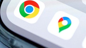 Icona di Google Chrome su un telefono