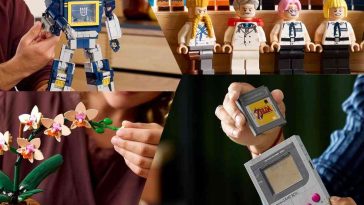 collage con diversi set LEGO