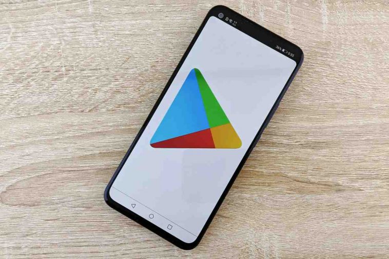 La schermata di Play Store su un telefono