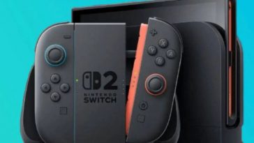 nntendo swtch 2 con schermo staccato nella stazone d ricarica