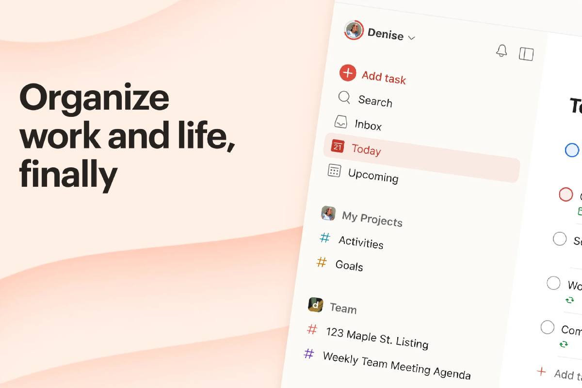 La presentazione di Todoist su Linux 