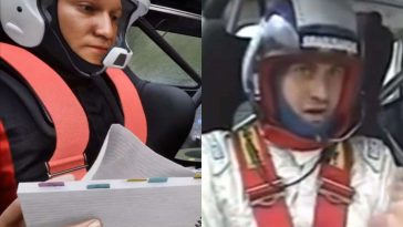 immagine divisa a metà con screenshot spot assetto corsa e video virale meme rally siciliano