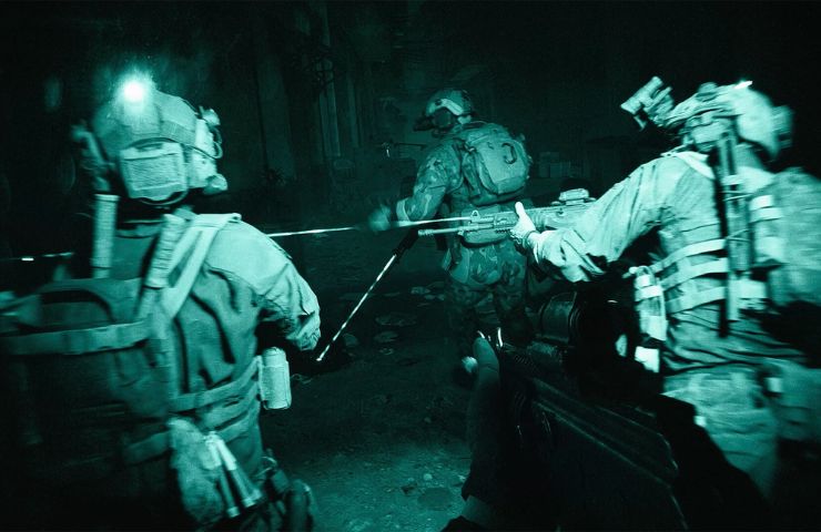screenshot di Battlefield 6 con militari nell'oscurità