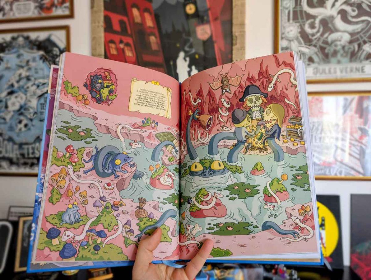 Splash page del fumettogame Bestie a babordo