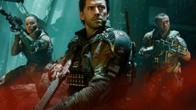 immagine chiave di call of duty black ops 7 con 3 protagonisti armati in primo piano