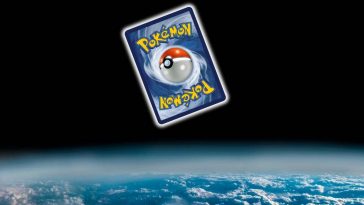 carta pokemon nello spazio orbita della Terra