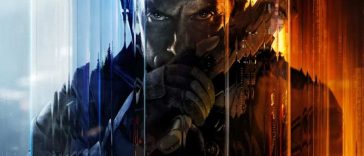 soldato con pistola, effetto disturbo televisivo