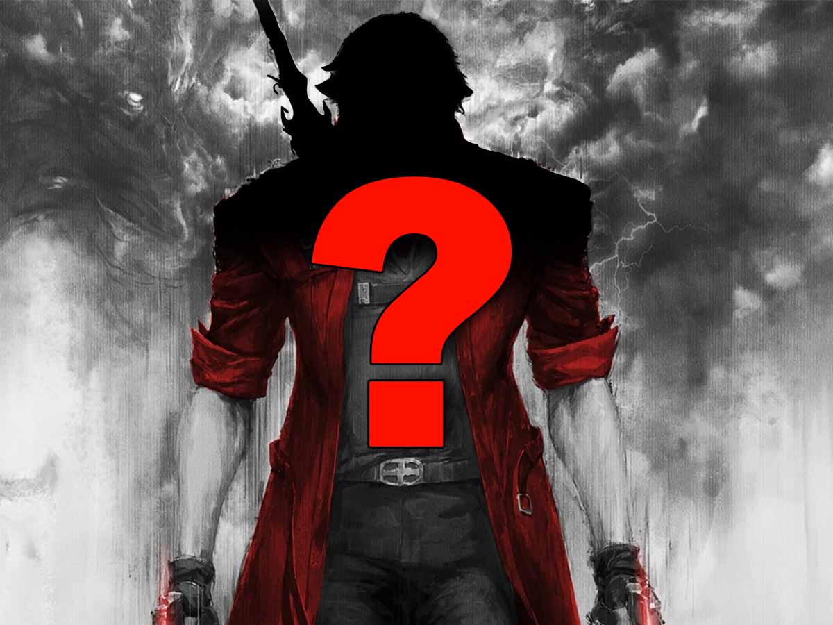 uomo con cappotto rosso e faccia oscurata, punto di domanda rosso