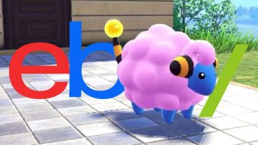 screenshot di leggende pokemon za con mareep shiny e scritta ebay