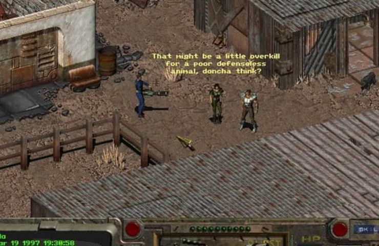 screenshot del primo gioco di fallout