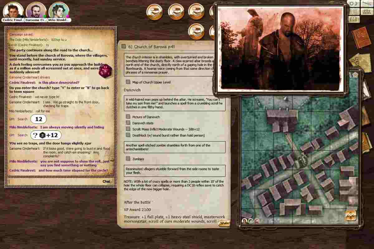 schede tecniche giocatori D&D su schermo pc