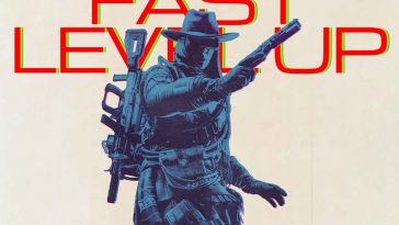 immagine con personaggio di arc raiders su sfondo color crema e scritta fast level up