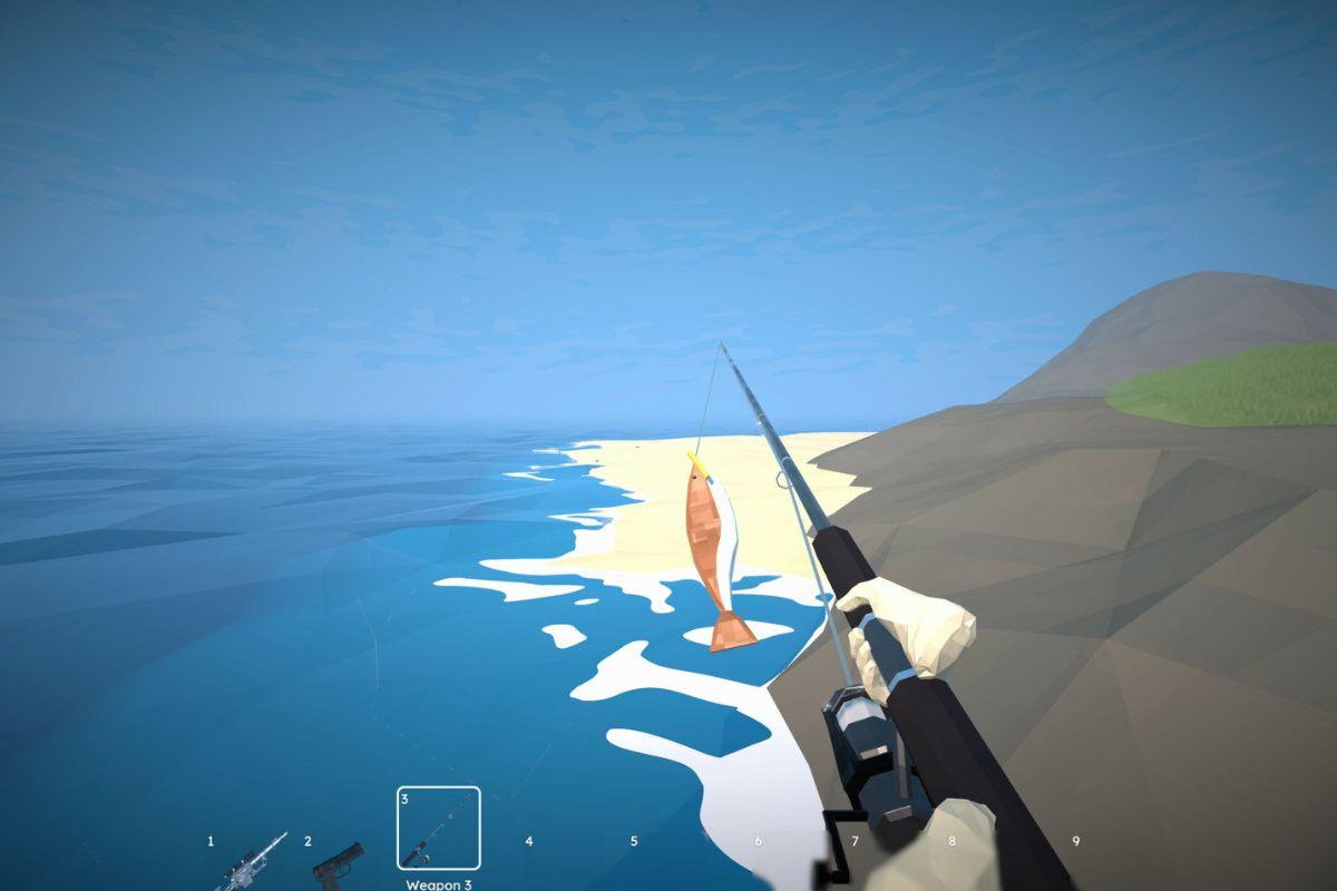 visione in prima persona canna da pesca