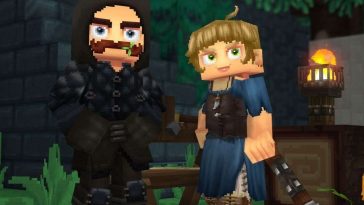 due personaggi maschle e femminile fantasy a cubi