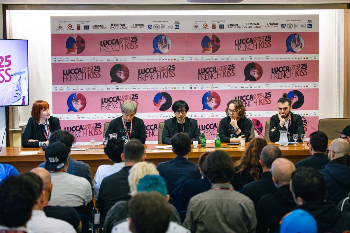 Roundtable con la stampa di Lucca Comics & Games 2025 per l'intervista a Hideo Kojima e Yoji Shinkawa