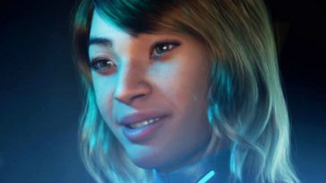 donna che ride con capelli castani